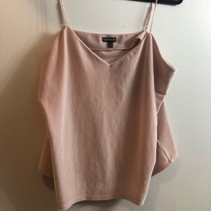 Express - Pink velvet tank top